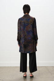 Patterned Cupra Tunic - Purple