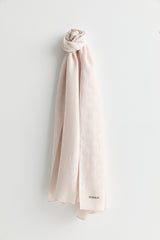 Patterned Lyocell Scarf - Beige