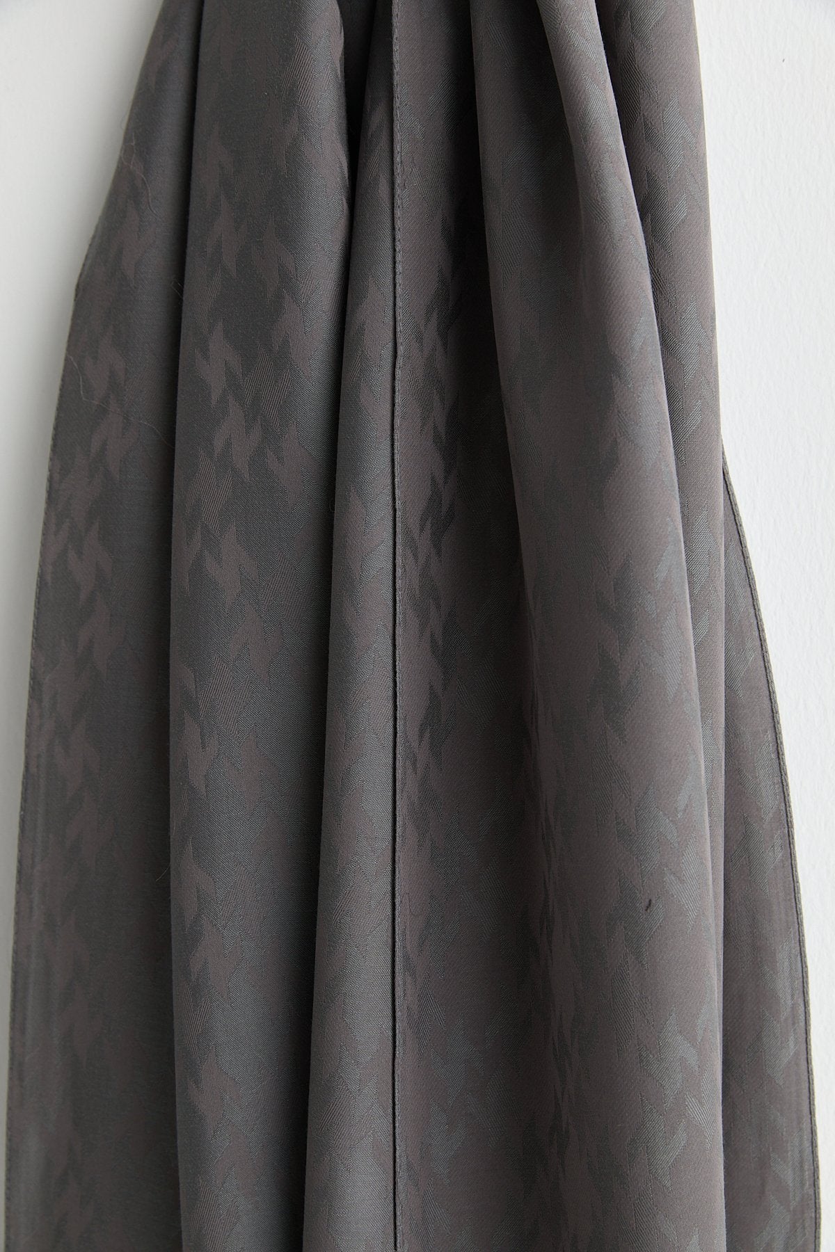 Patterned Lyocell Scarf - Smoke Grey