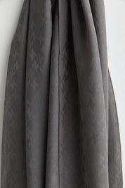 Patterned Lyocell Scarf - Smoke Grey