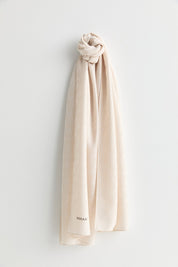 Patterned Lyocell Scarf - Cream