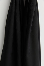 Patterned Lyocell Scarf - Black