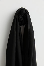 Patterned Lyocell Scarf - Black