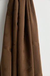 Patterned Cotton Naia Lyocell Scarf - Coffee
