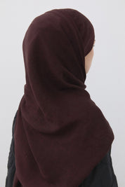 Patterned Cotton Naia Lyocell Scarf - Plum
