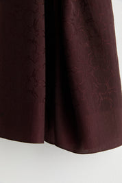 Patterned Cotton Naia Lyocell Scarf - Plum