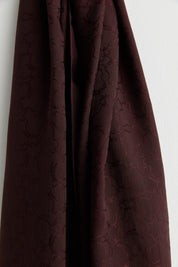 Patterned Cotton Naia Lyocell Scarf - Plum