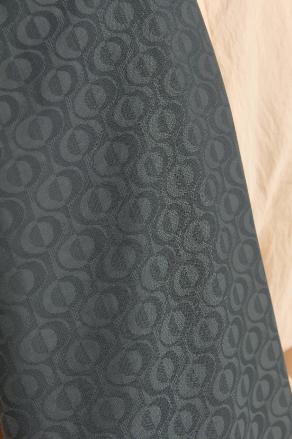 Patterned Cotton Shawl - Anthracite