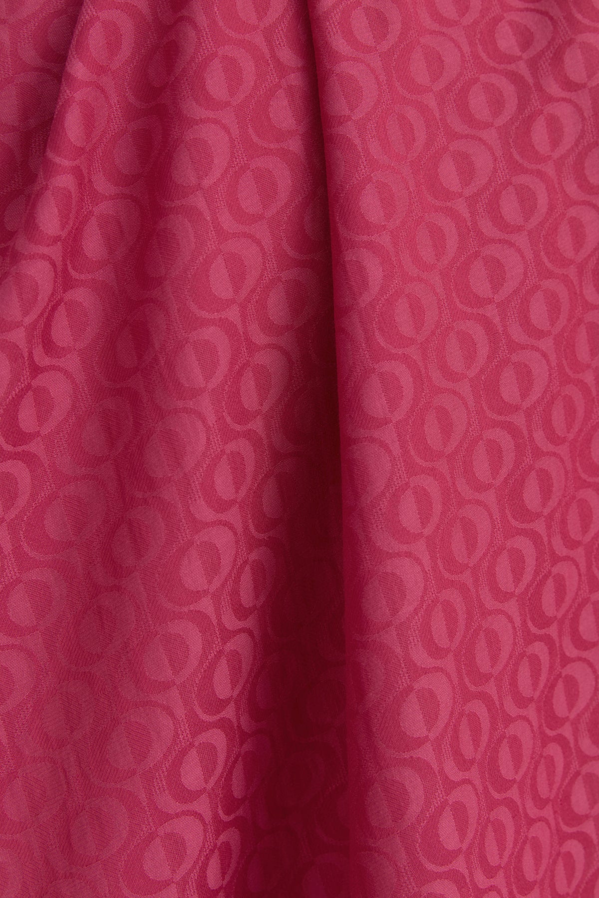 Patterned Cotton Shawl - Cherry