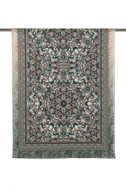 Patterned Cotton Scarf - Green