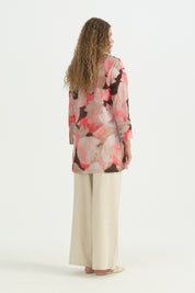 Desenli Pamuk Tunik - Pembe