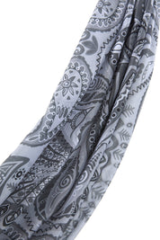 Patterned Soft Scarf - Anthracite