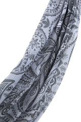 Patterned Soft Scarf - Anthracite