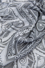 Patterned Soft Scarf - Anthracite