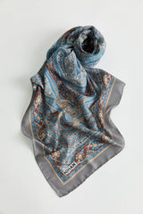 Patterned Soft Scarf - Anthracite