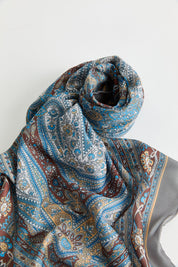 Patterned Soft Scarf - Anthracite