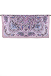 Desenli Soft Eşarp - Lila