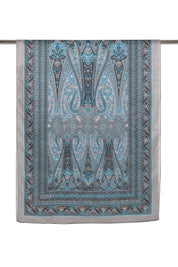 Patterned Soft Scarf - Grey