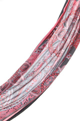 Patterned Soft Scarf - Red