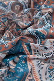 Patterned Soft Scarf - Black