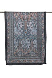 Patterned Soft Scarf - Black