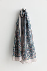 Patterned Soft Scarf - Mink