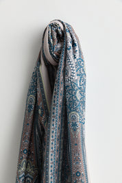 Patterned Soft Scarf - Mink