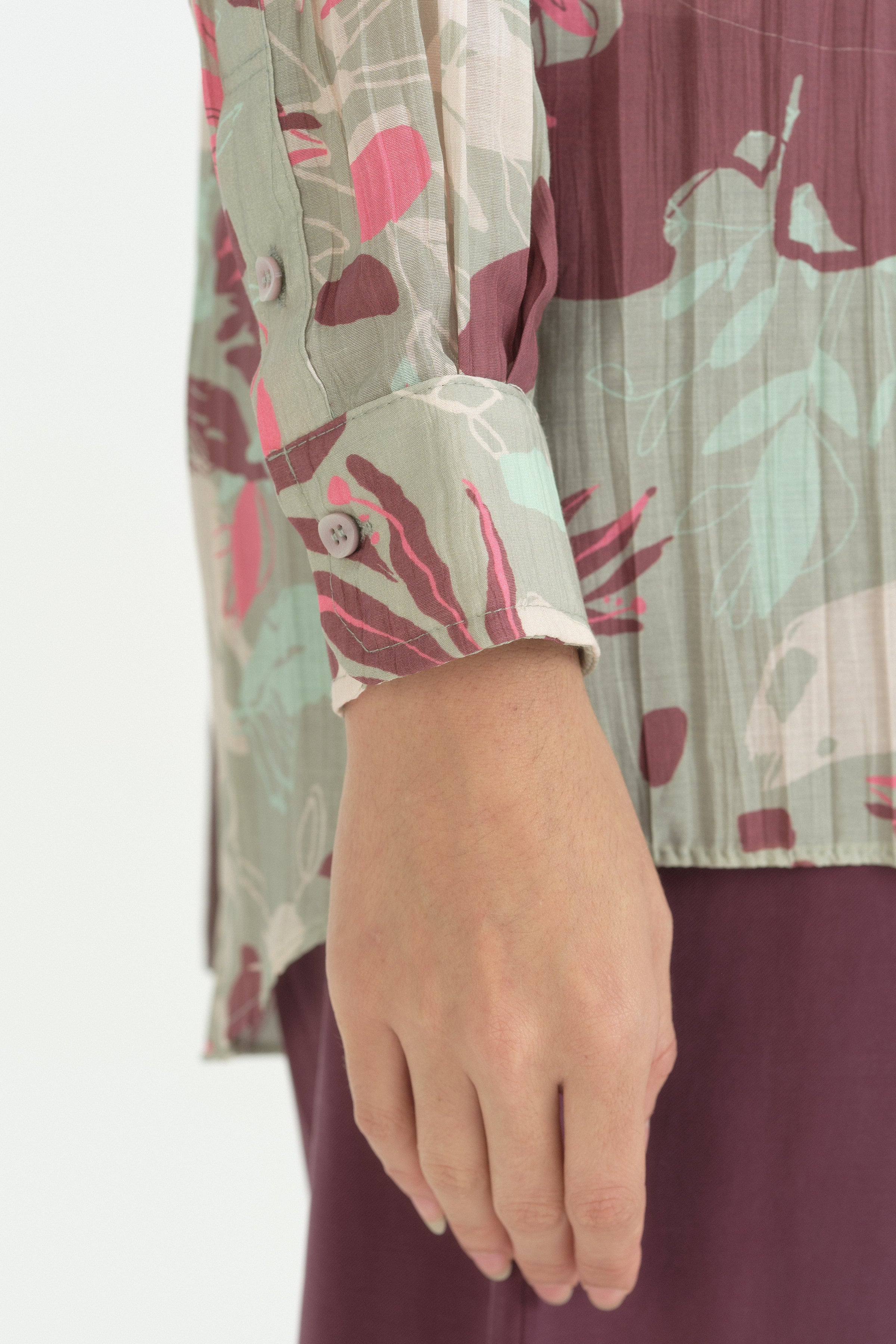 Desenli Tunik Pantolon Takım - Mint