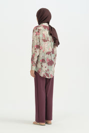 Desenli Tunik Pantolon Takım - Mint