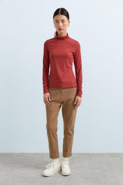 Dynamic 5-Pocket Slim-Fit Gabardine Trousers - Mink