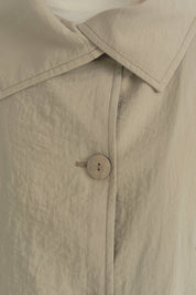 Düğme Detaylı Crop Ceket - Bej