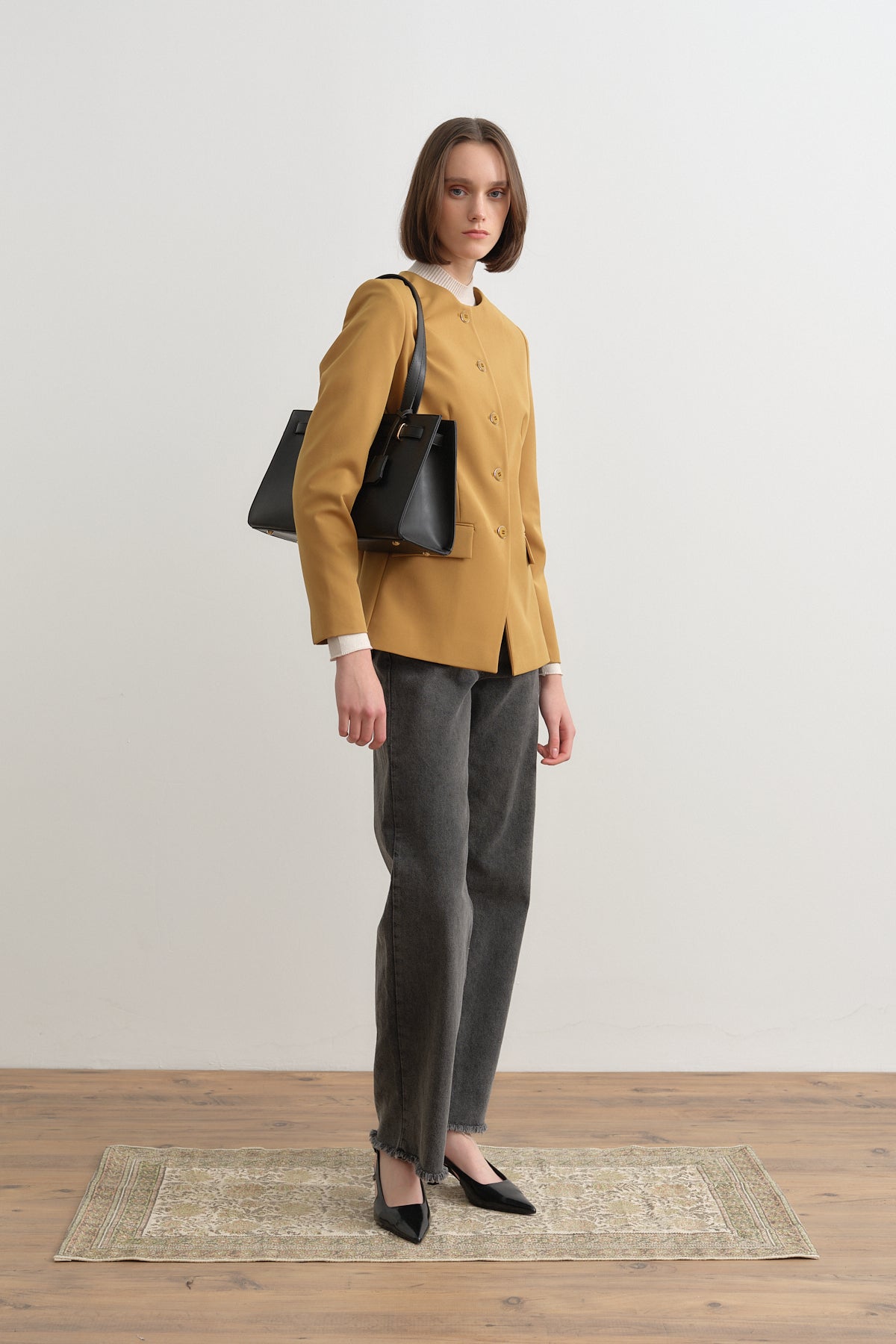 Buttoned Classic Jacket - Acid