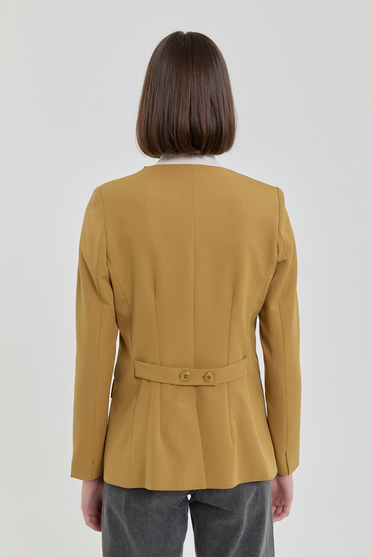 Buttoned Classic Jacket - Acid