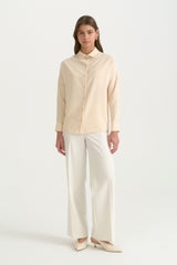 Relaxed Fit Dropped Shoulder Shirt - Butter Yellow