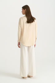 Relaxed Fit Dropped Shoulder Shirt - Butter Yellow