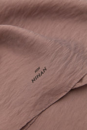 Plain Style Scarf - Dark Brown