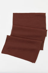 Plain Style Scarf - Dark Brown