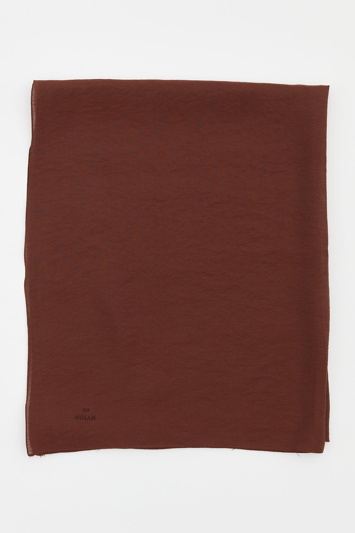 Plain Style Scarf - Dark Brown