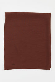 Plain Style Scarf - Dark Brown