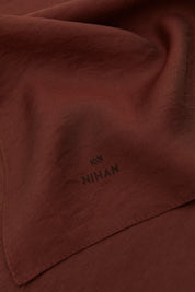 Plain Style Scarf - Dark Brown