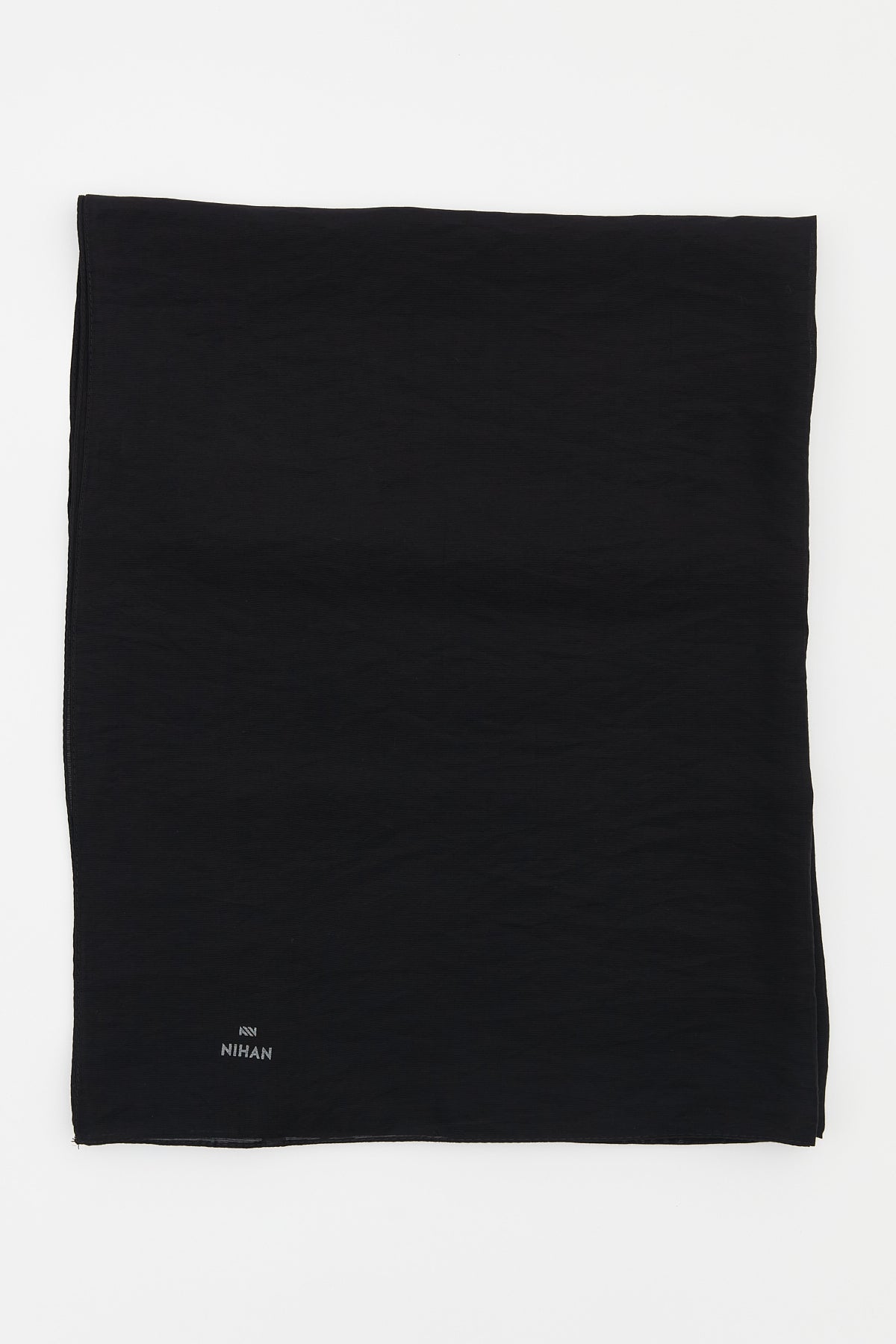 Plain Style Scarf - Black