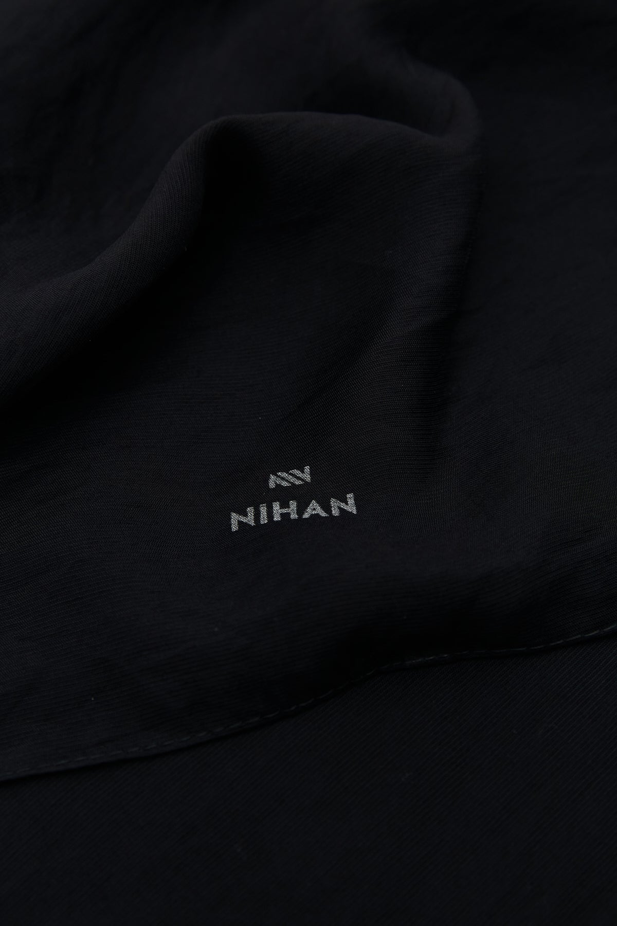 Plain Style Scarf - Black