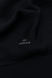 Plain Style Scarf - Black