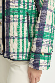 Plaid Thin Jacket - Benetton Green