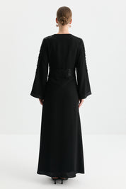 Elbiseli Kaftan - Siyah