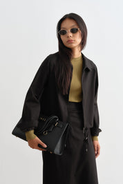 Skirt and Jacket Set - Black