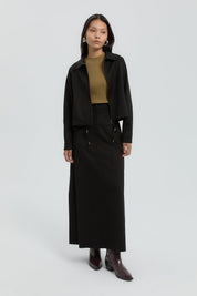 Skirt and Jacket Set - Black