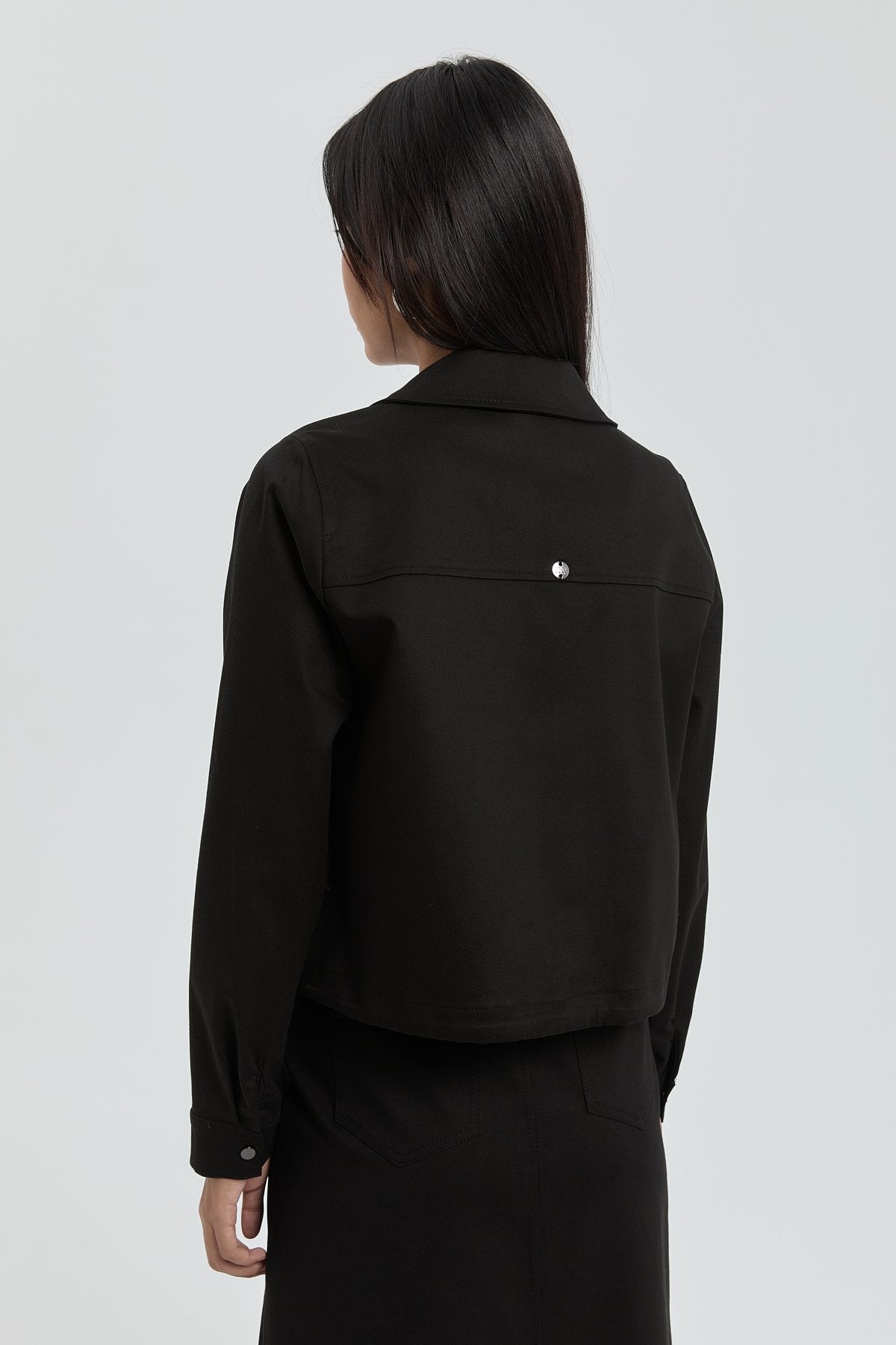 Skirt and Jacket Set - Black