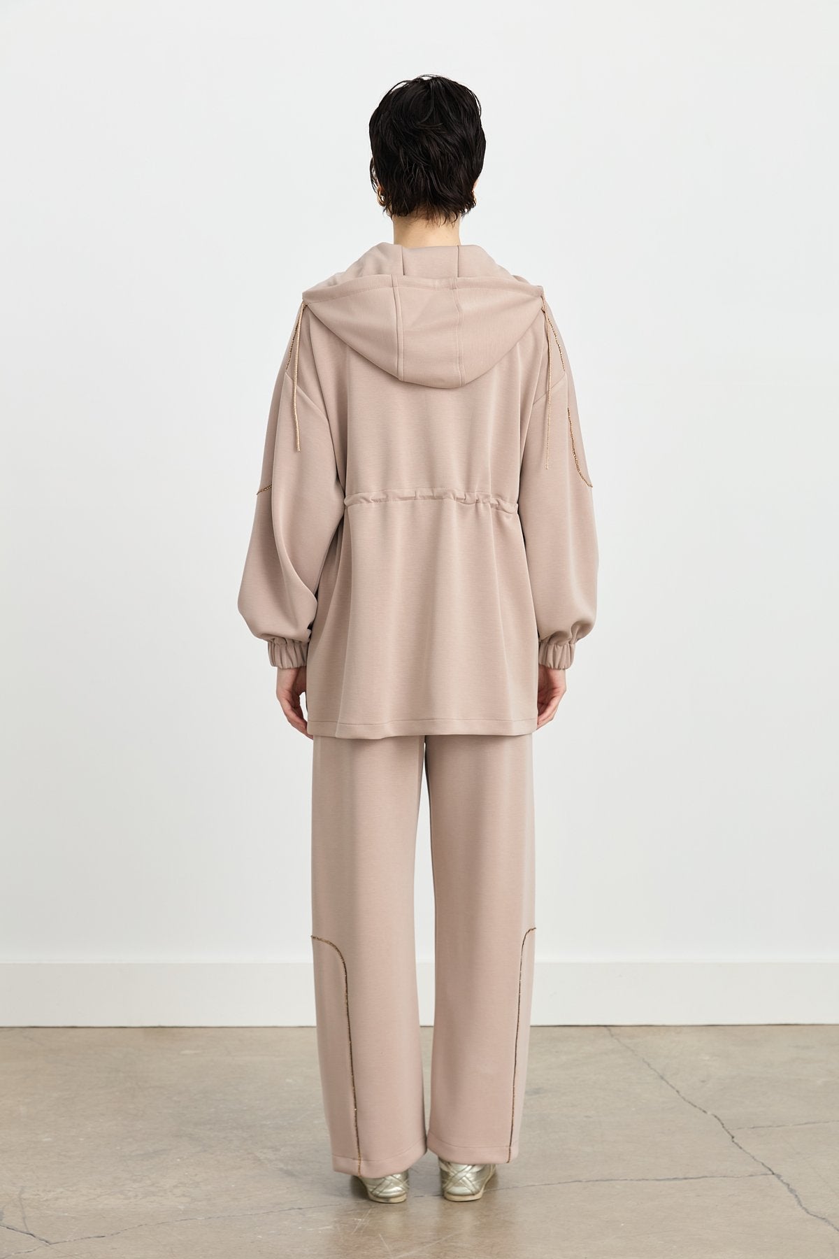 Cupra Oysho Zippered Knit Set - Latte