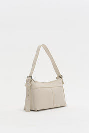 Zip Shoulder Bag - Beige